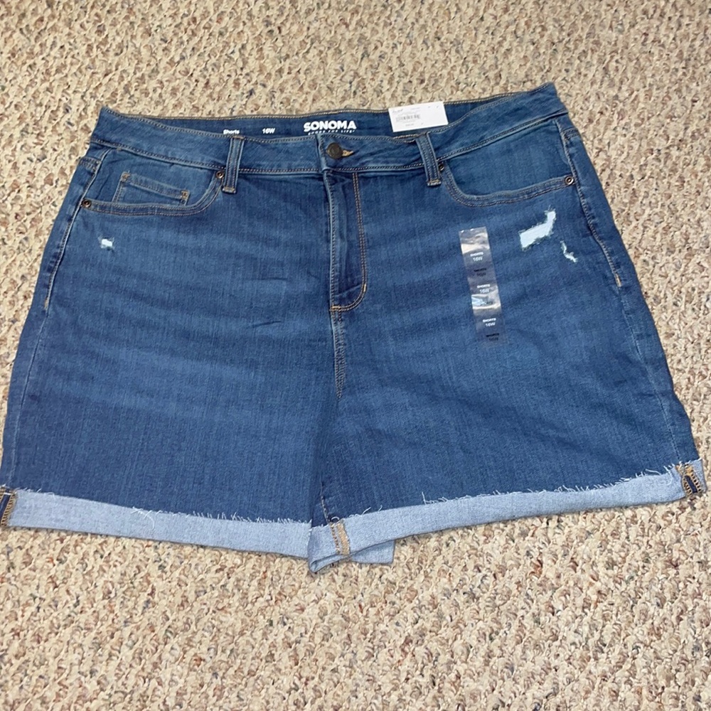 Women’s Sonoma Denim Shorts Size 16W